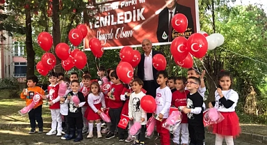 Uğur Mumcu Çocuk Parkı yenilendi