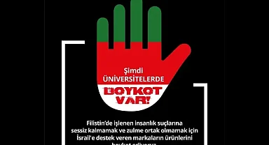 BEÜ İsrail'e destek veren markaları boykot edecek