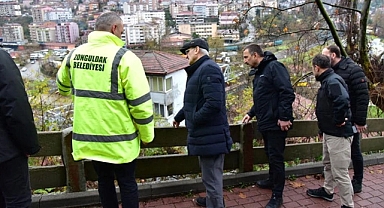 Bakan Yardımcısı Münir Karaloğlu, kapanan hastane yolunu inceledi