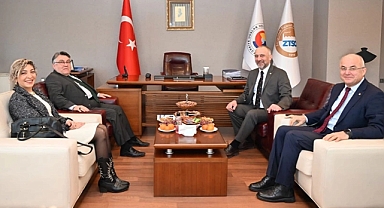 Rektör İsmail Hakkı Özölçer'den Başkan Metin Demir'e ziyaret