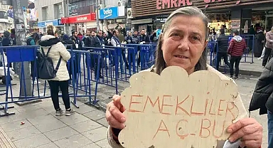 ‘Emekliler aç’ demek isteyen yurttaş Erdoğan’ın mitingine alınmadı