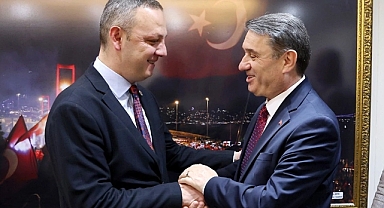 Tahsin Erdem'den Dr. Ömer Selim Alan'a ziyaret